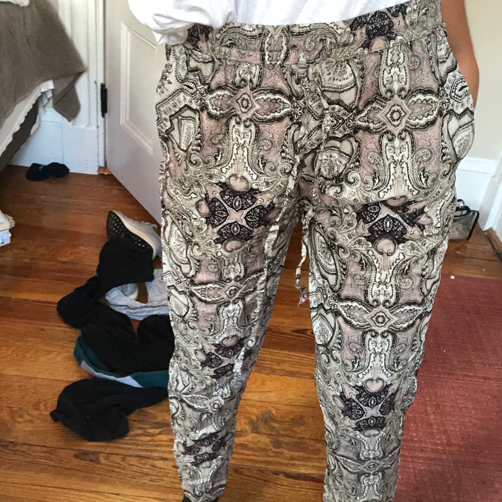 Patterned boho jogger pant